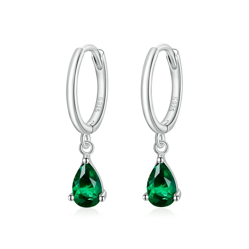 Millenia drop earrings drop cut, Color, 925 Sterling Silver