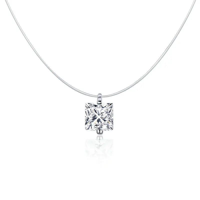 Women's Necklace - Cubic zirconia - Sterling Silver .925