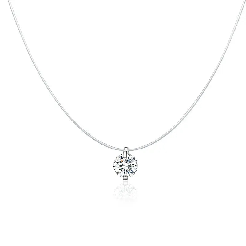 Women's Necklace - Cubic zirconia - Sterling Silver .925