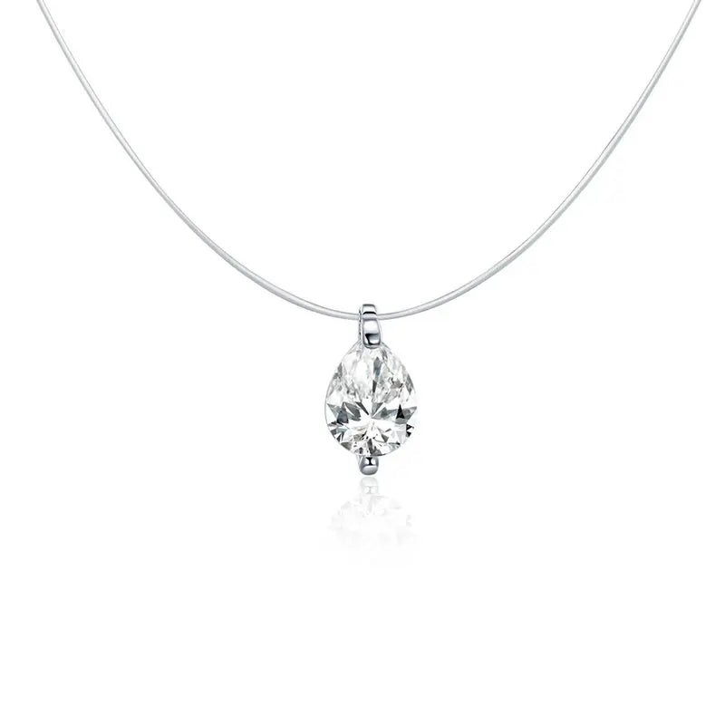 Women's Necklace - Cubic zirconia - Sterling Silver .925