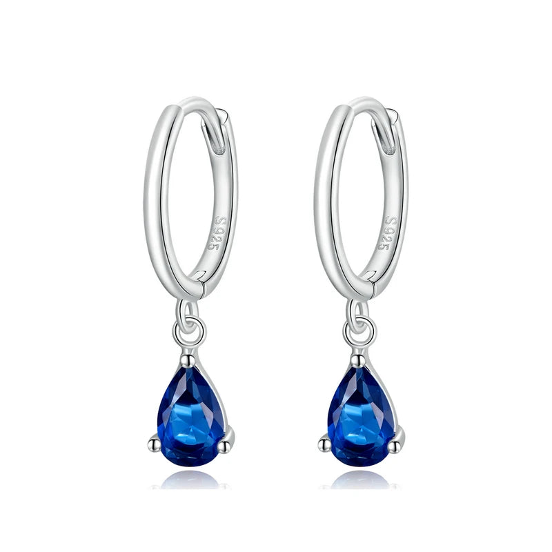 Millenia drop earrings drop cut, Color, 925 Sterling Silver