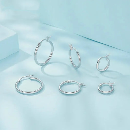 Hoop earrings - Sterling silver