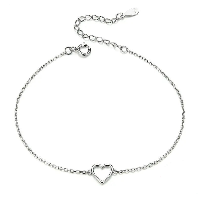 Heart bracelet for woman - Sterling silver .925