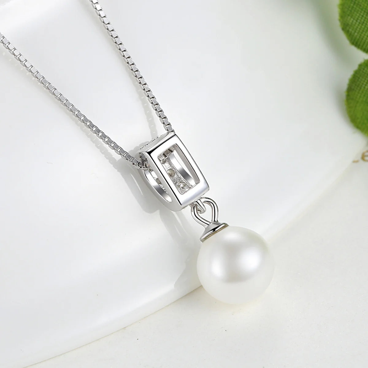 925 Sterling Silver Pearl Necklace