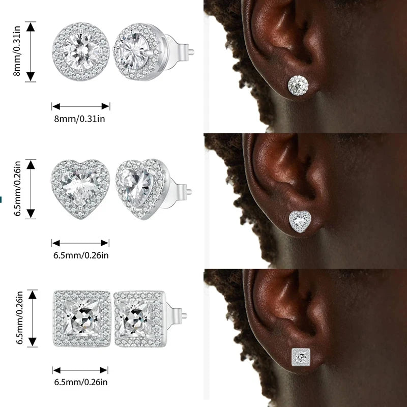 Stud earrings for woman - 925 Sterling Silver