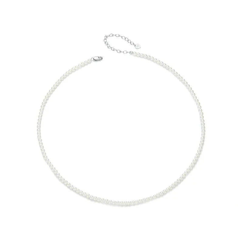 Fresh water pearl necklace - Sterling silver