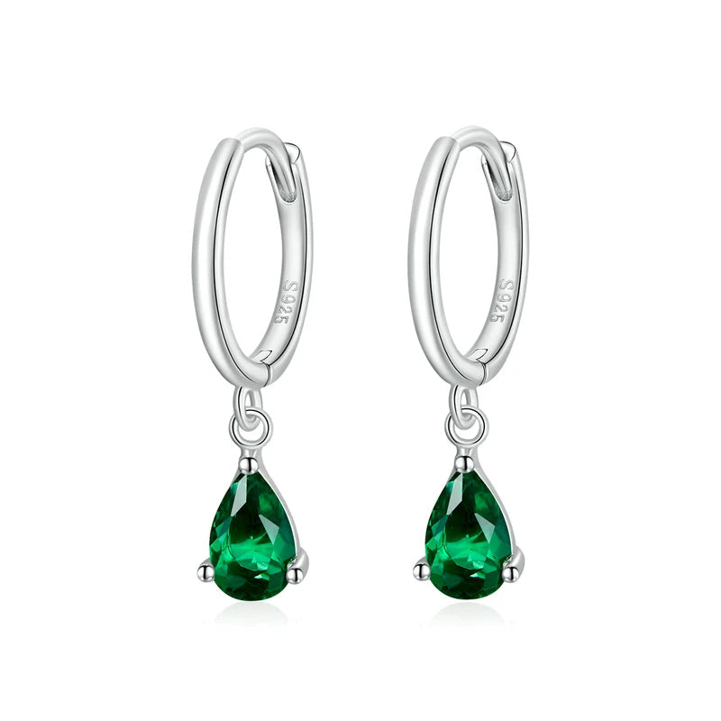 Millenia drop earrings drop cut, Color, 925 Sterling Silver