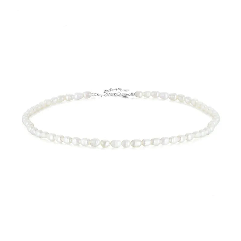 pearl necklace - Sterling silver