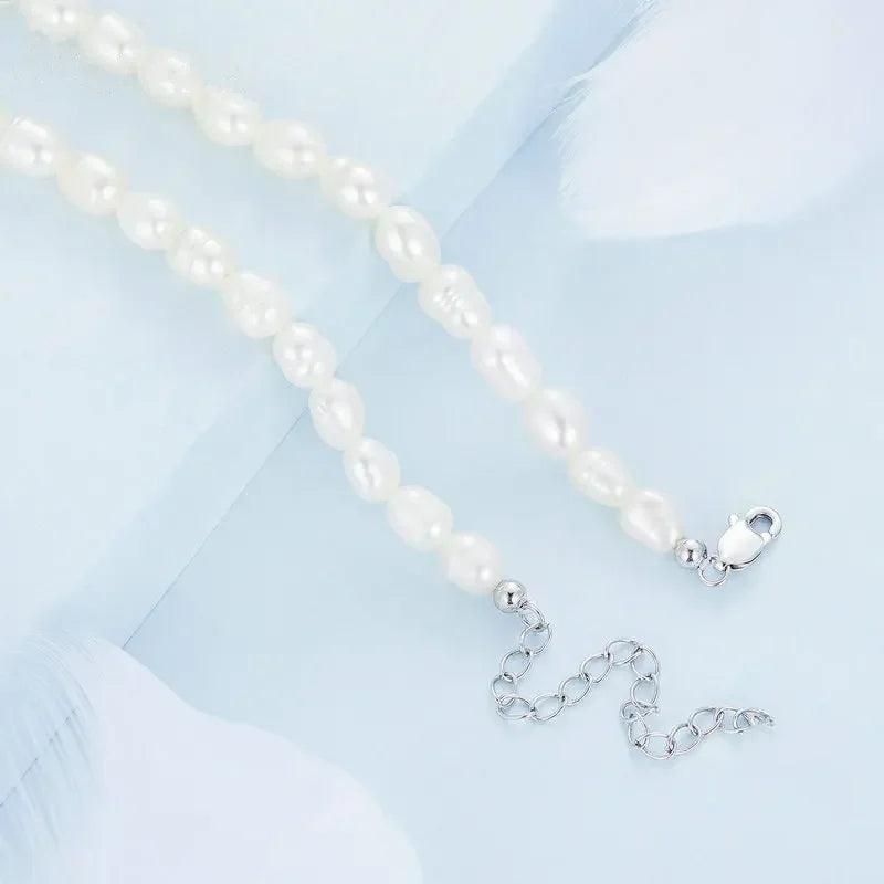 pearl necklace - Sterling silver