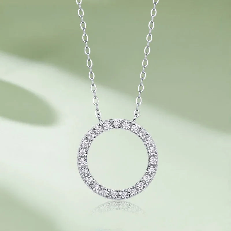 Women's Necklace - Lab Grown Diamond - Sterling Silver